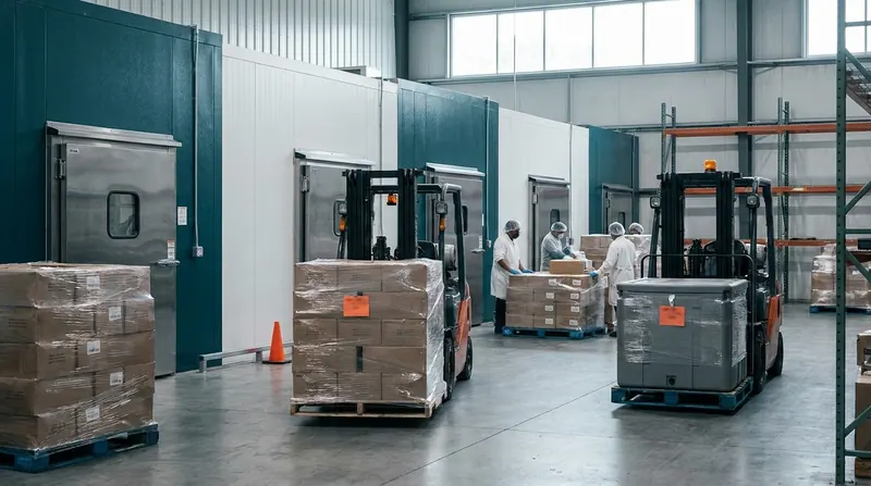 Food safety consultant and plant staff reviewing a production area during a site walk
